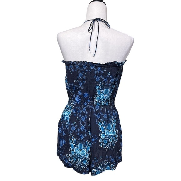 Seafolly Sunflower Floral Halter / Strapless Jumpshort Playsuit - Picture 5 of 10